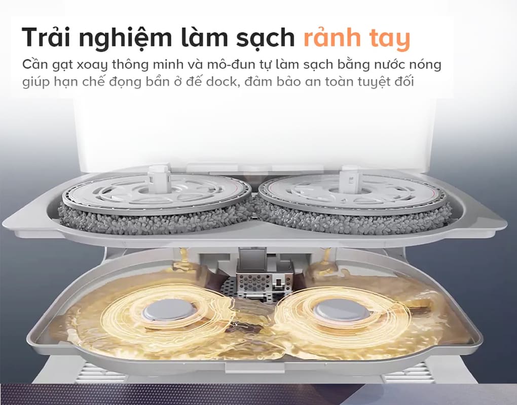 Robot hút bụi lau nhà Roborock Qrevo Edge 5V1 - Đen/Trắng
